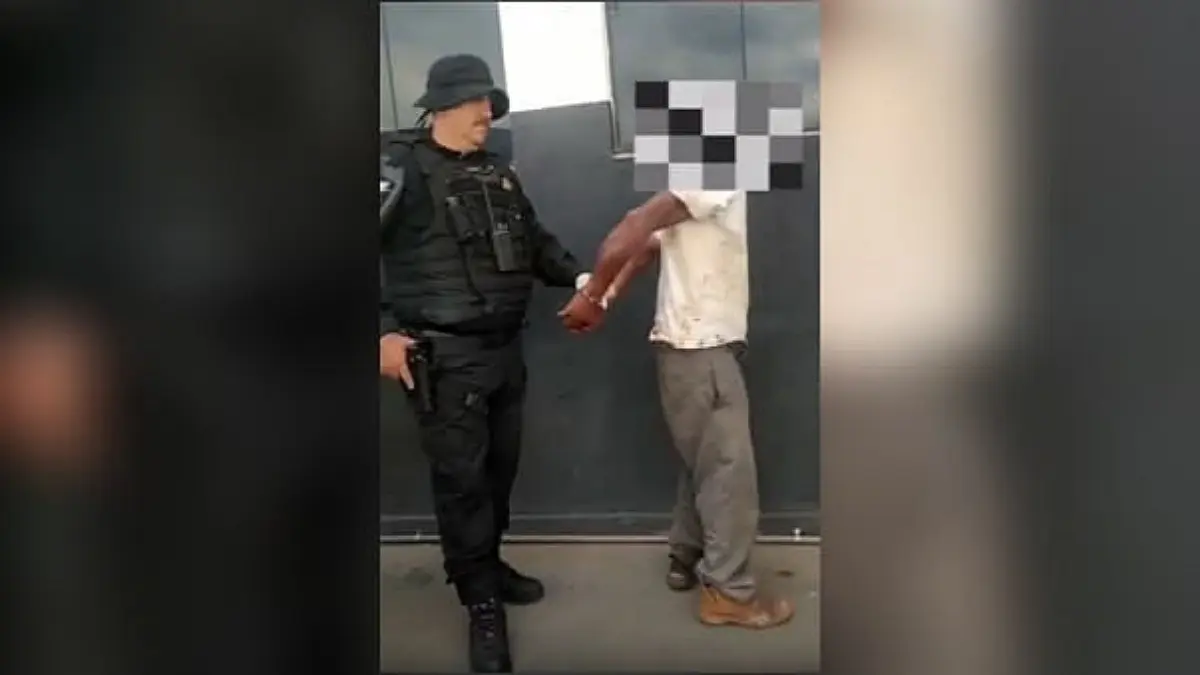 Imagem do homem preso