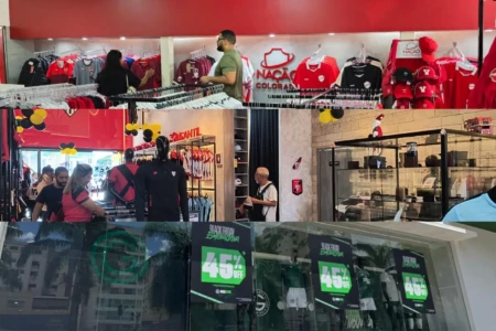 lojas de Atlético, Goiás e Vila Nova