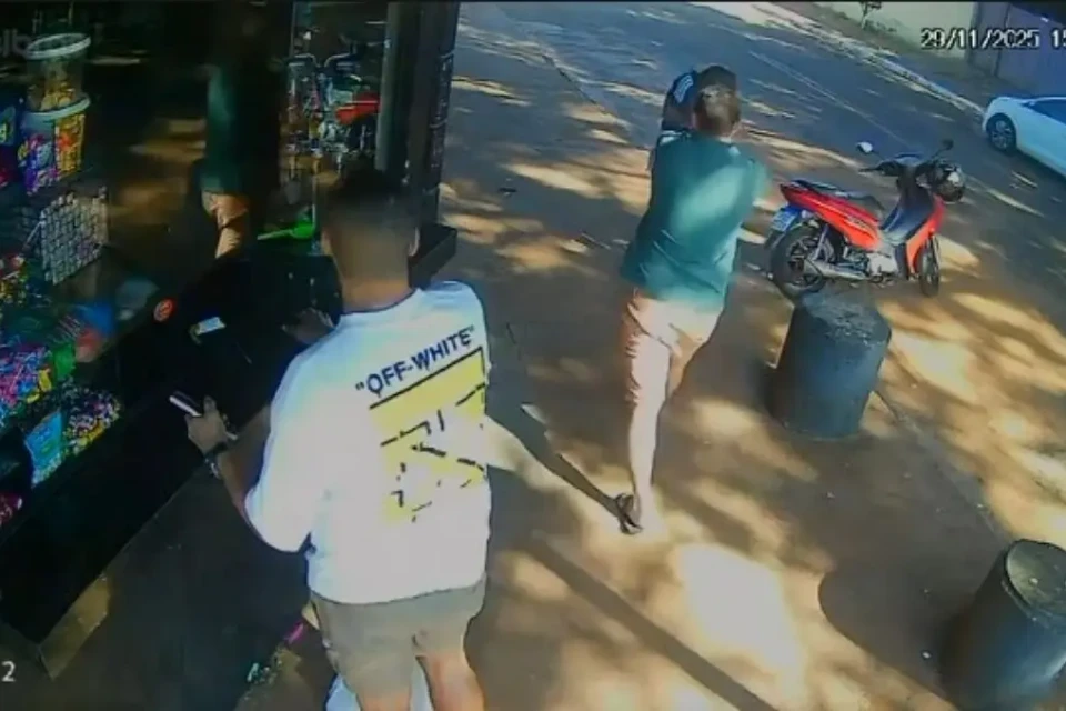 Imagem do momento do crime