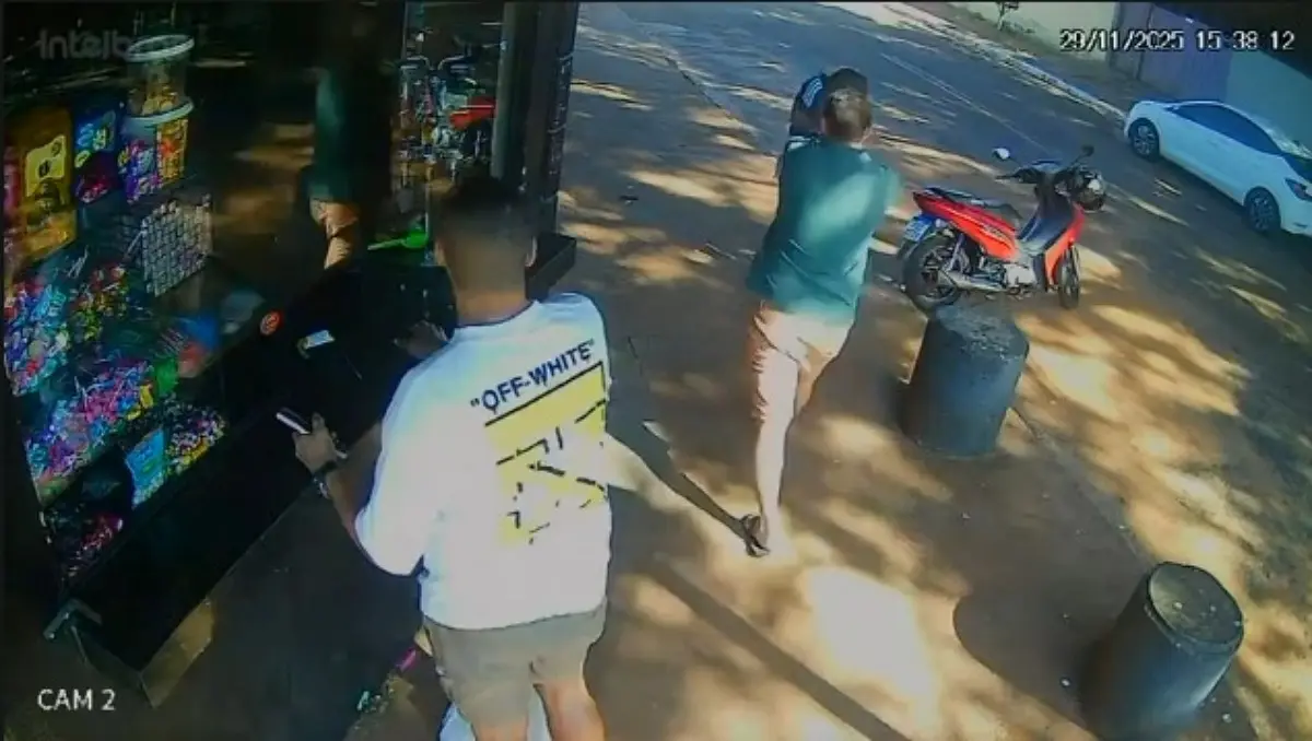 Imagem do momento do crime