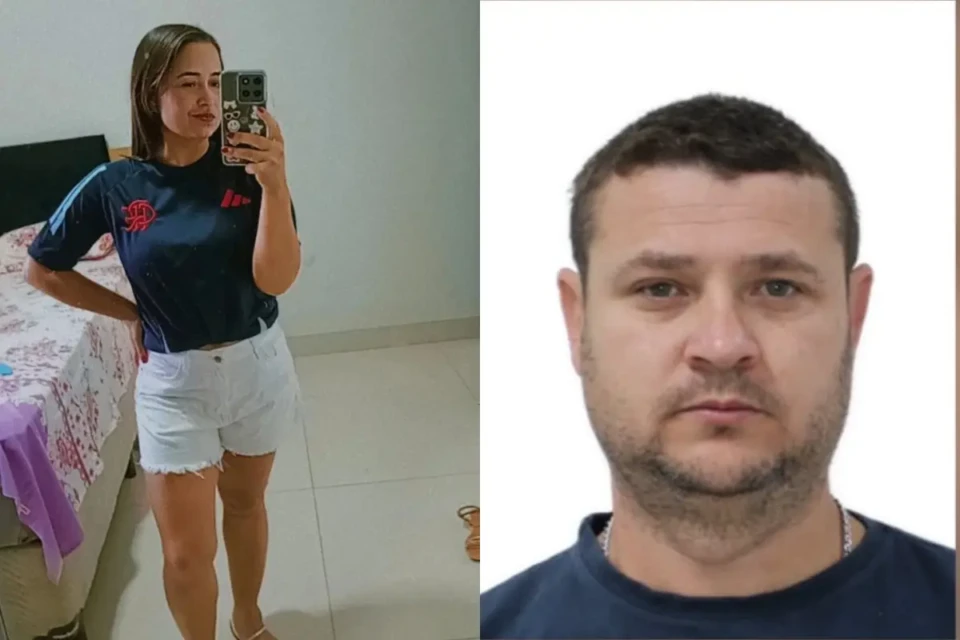 Imagem a mulher e do suspeito