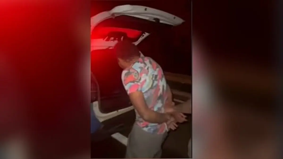 Imagem do homem preso