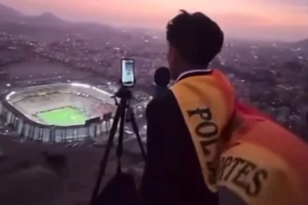 Jovem peruano narra final da Libertadores d euma montanha