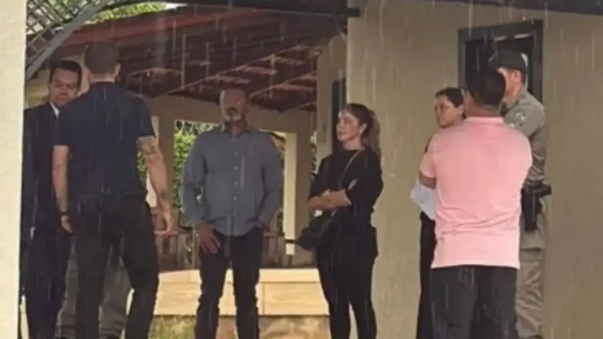 Imagem do momento do flagrante