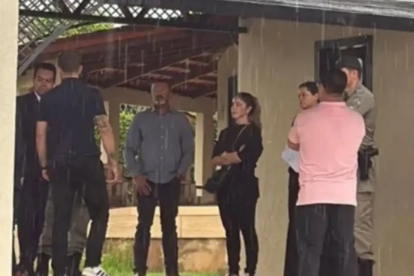 Imagem do momento do flagrante