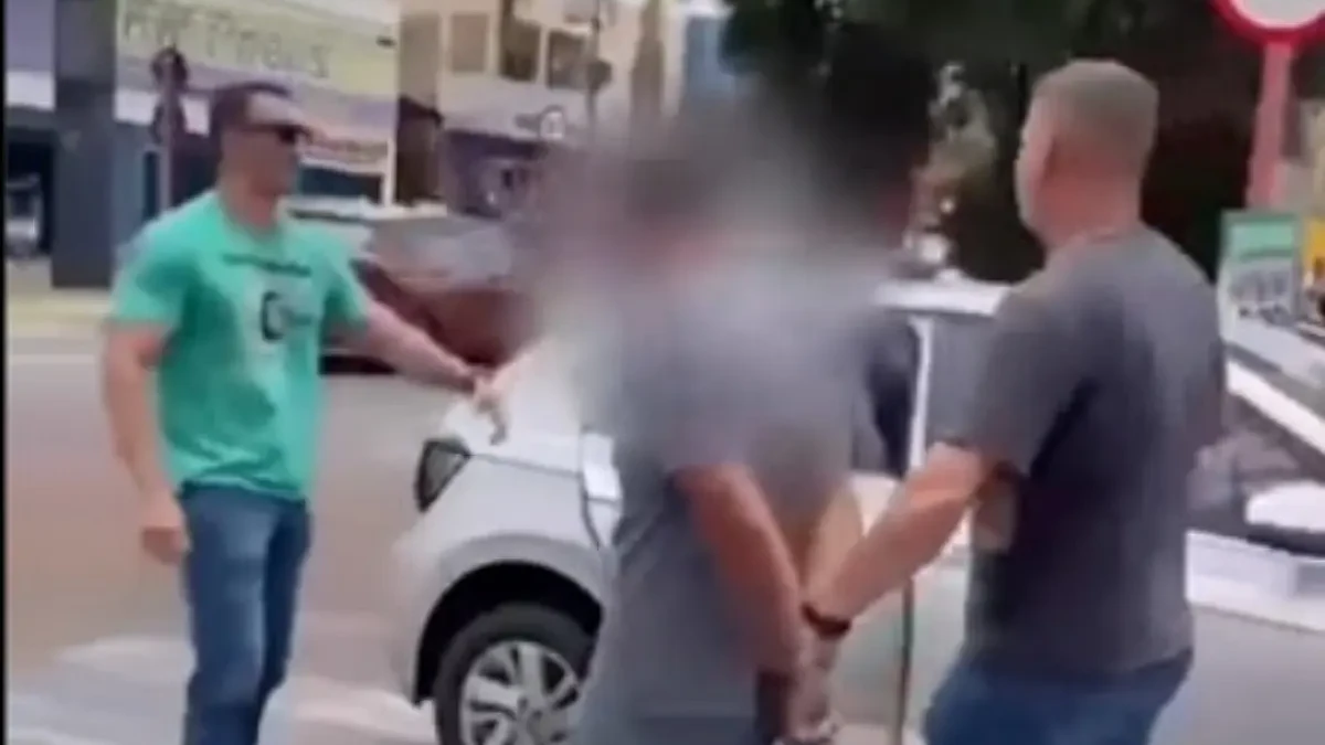 Imagem do homem preso