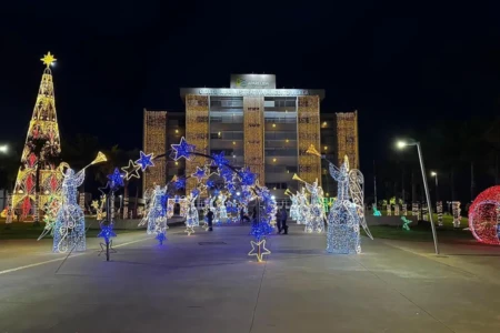 Mais de um milhão de pontos de luz iluminam Natal de Aparecida até 4 de janeiro (Foto: Divulgação)