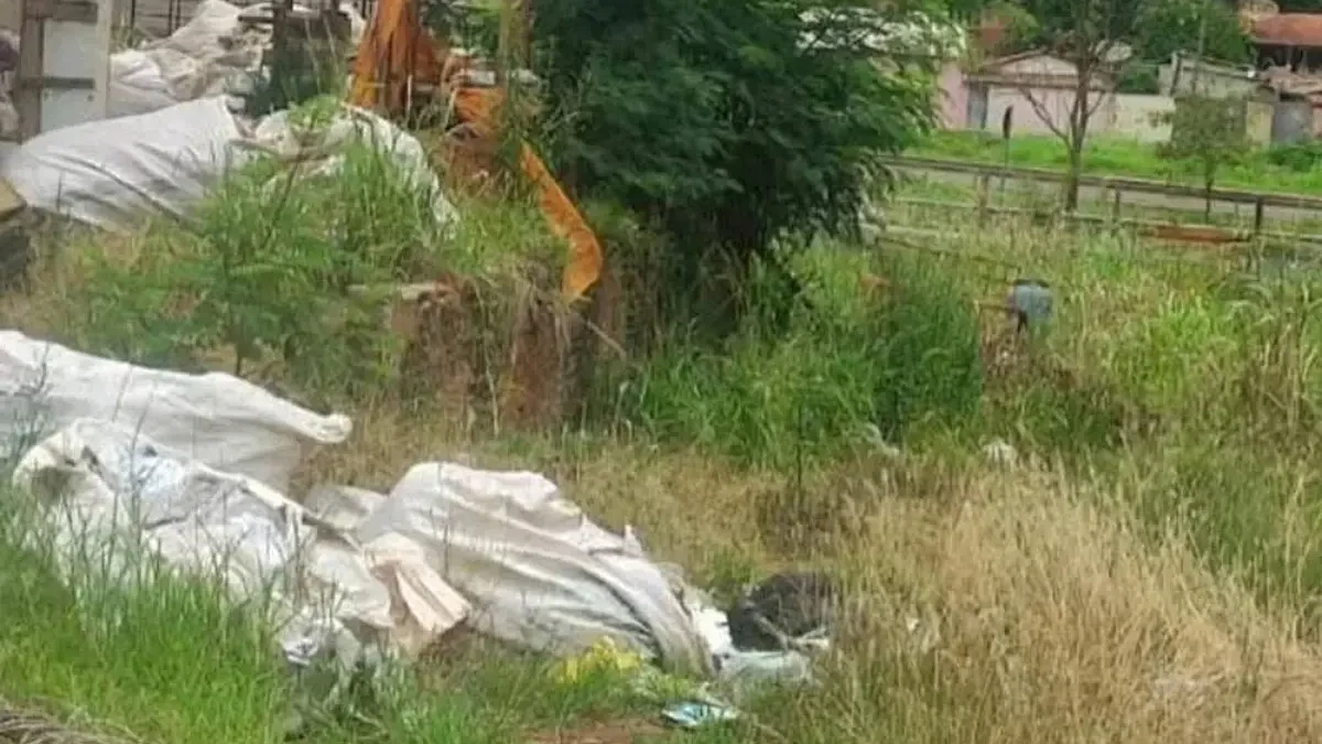 Imagem do local onde o corpo foi encontrado