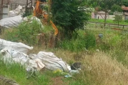 Imagem do local onde o corpo foi encontrado