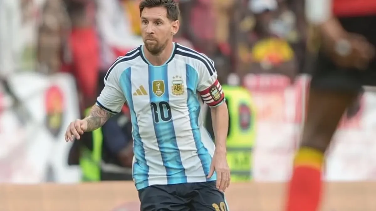 Messi com a camisa da Argentina