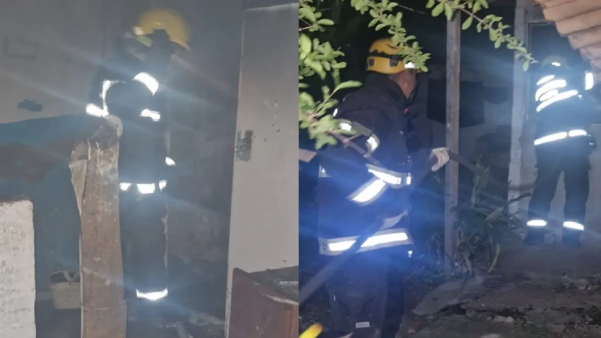 Bombeiros combatem incêndio que destruiu casa em Caldas Novas Não houve registro de feridos no local do fogo