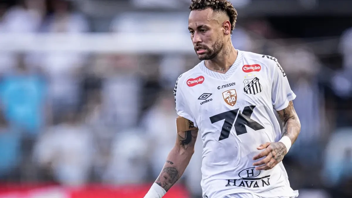 Neymar em partida pelo Santos