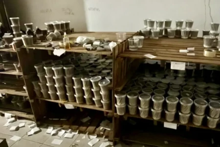 Imagem dos cigarros apreendidos