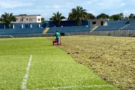 Revitalização dos gramados do Campeonato Goiano 2026