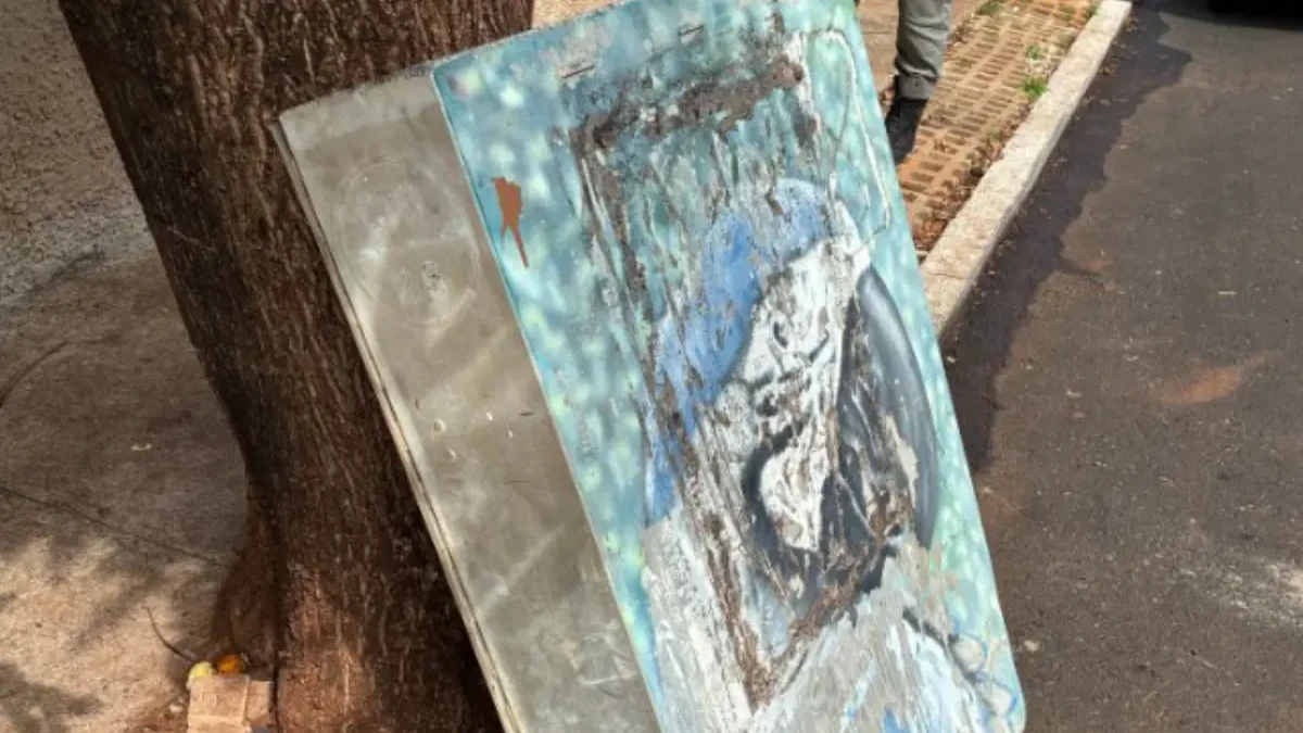 Homem é preso por furtar painel telefônico para revender, em Rio Verde (Foto: PM)