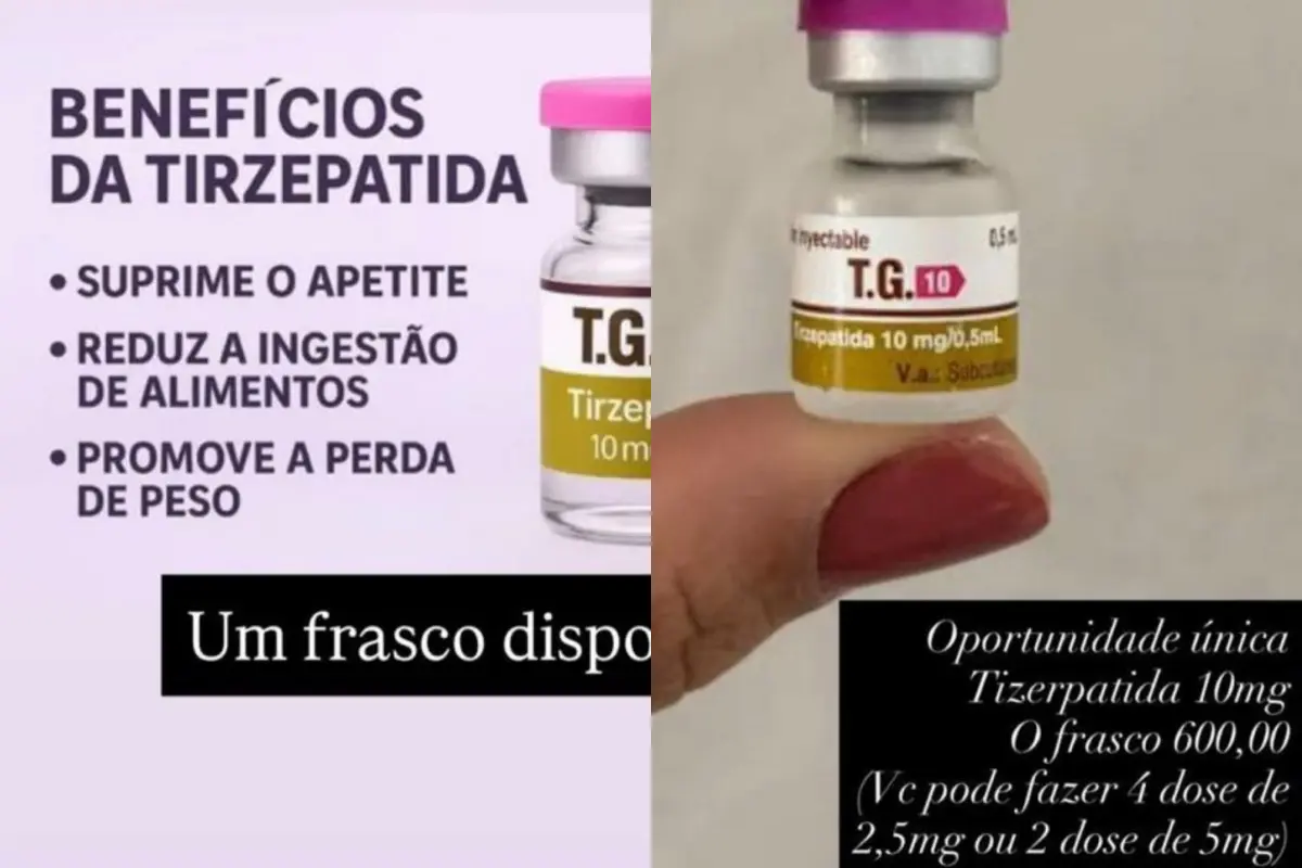 Imagem da publicidade realizada pela suspeita