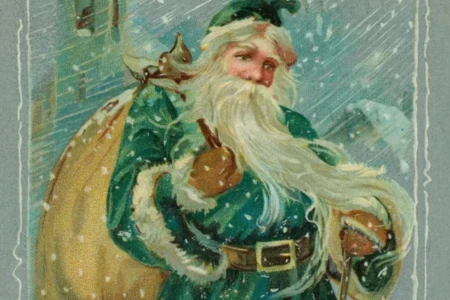 Papai Noel já foi representado em outras cores antes da popularização do vermelho