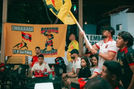 Embaixada do Flamengo em Goiânia se reune para ver o jogo de hoje