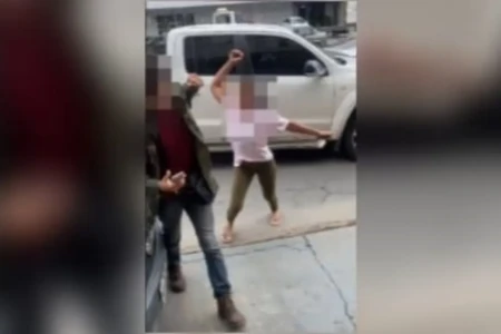 Imagem do momento do ataque