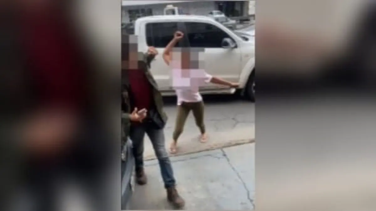 Imagem do momento do ataque