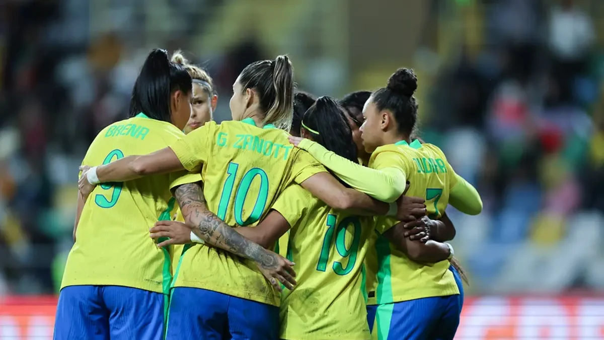 Jogadoras da seleção feminina de futebol