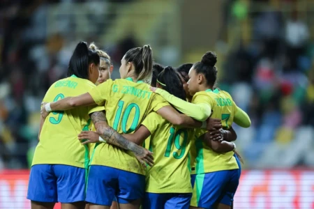 Jogadoras da seleção feminina de futebol
