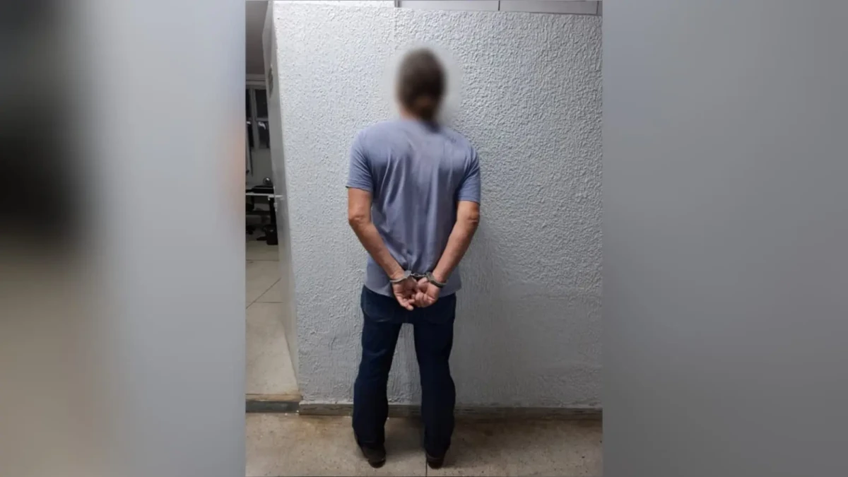 Imagem do homem preso