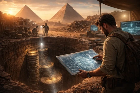 Empresas confirmam descoberta de cientista sobre estruturas gigantes nas pirâmides do Egito; saiba qual As piramide são a ponta do iceberg