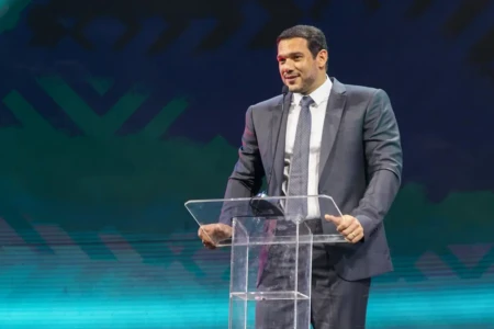 Presidente da CBF, Samir Xaud.