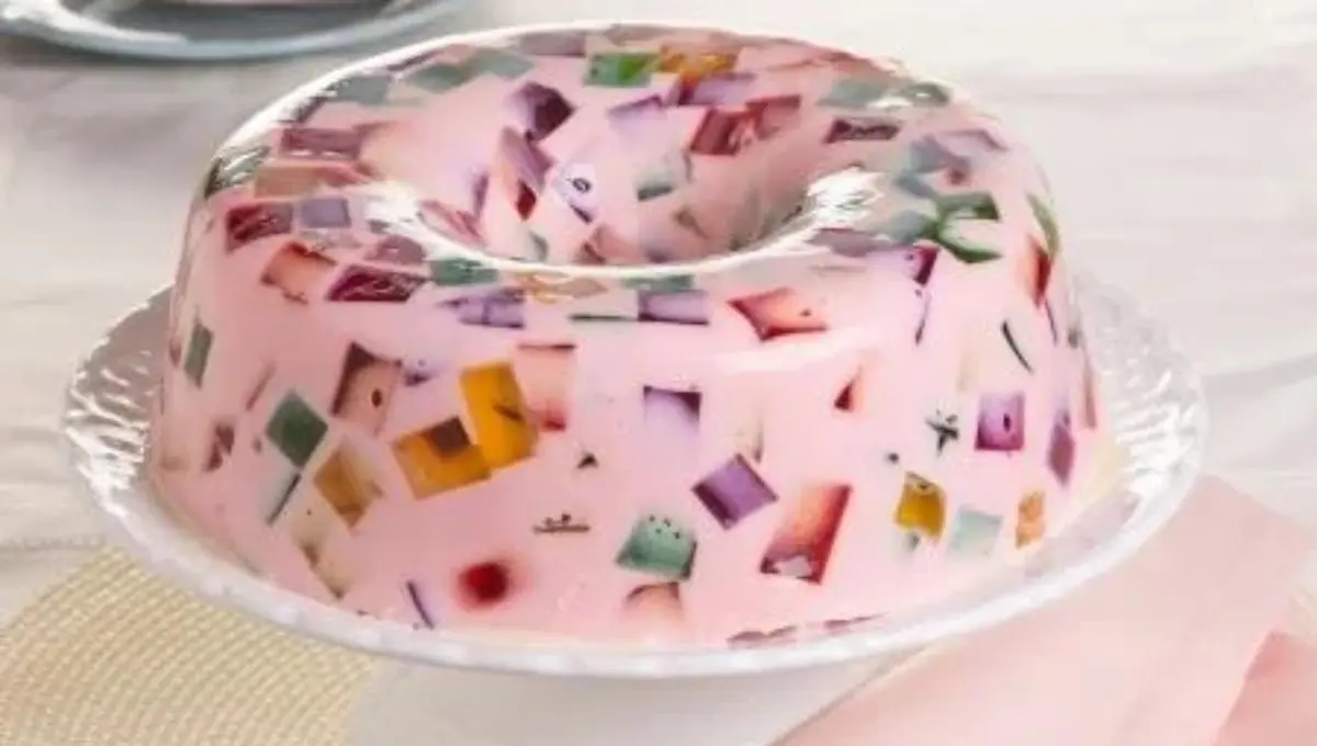 Imagem de gelatina colorida