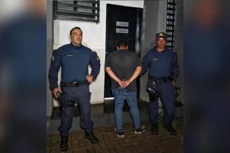 Imagem do homem preso