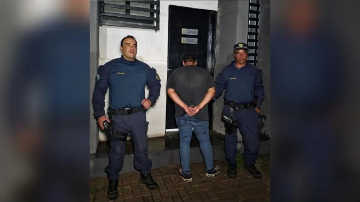 Imagem do homem preso