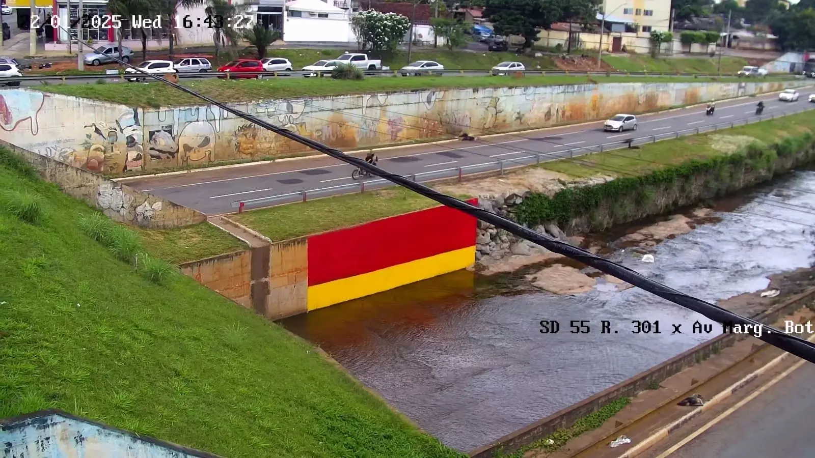 Pontos foram interditados