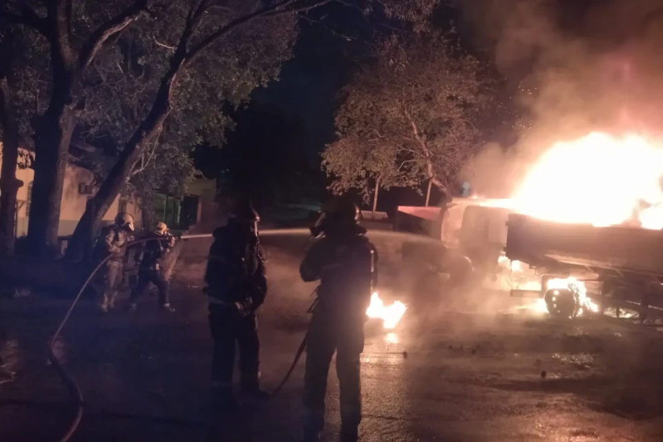 Imagem do incêndio