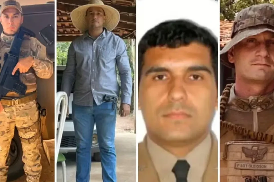 Liziano José Ribeiro Júnior, Diego Silva de Freitas, Gleidson Rosalen Abib e Anderson Kimberly Dourado de Queiroz (Foto: Reprodução)