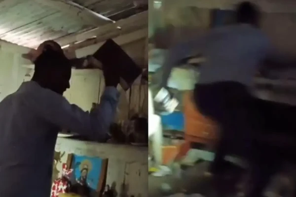 Pastor evangélico é investigado após invadir e destruir centro de Umbanda em RO Homem invadiu o local segurando uma bíblia; assista ao vídeo