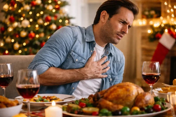 Excesso de comida e álcool pode elevar em até 37% as hospitalizações por infarto no fim de ano ceias de Natal e Ano Novo problemas cardíacos