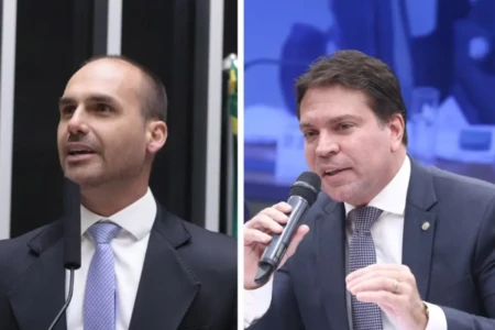 Câmara cancela passaportes diplomáticos de Eduardo Bolsonaro e Alexandre Ramagem (Fotos: Agência Câmara)