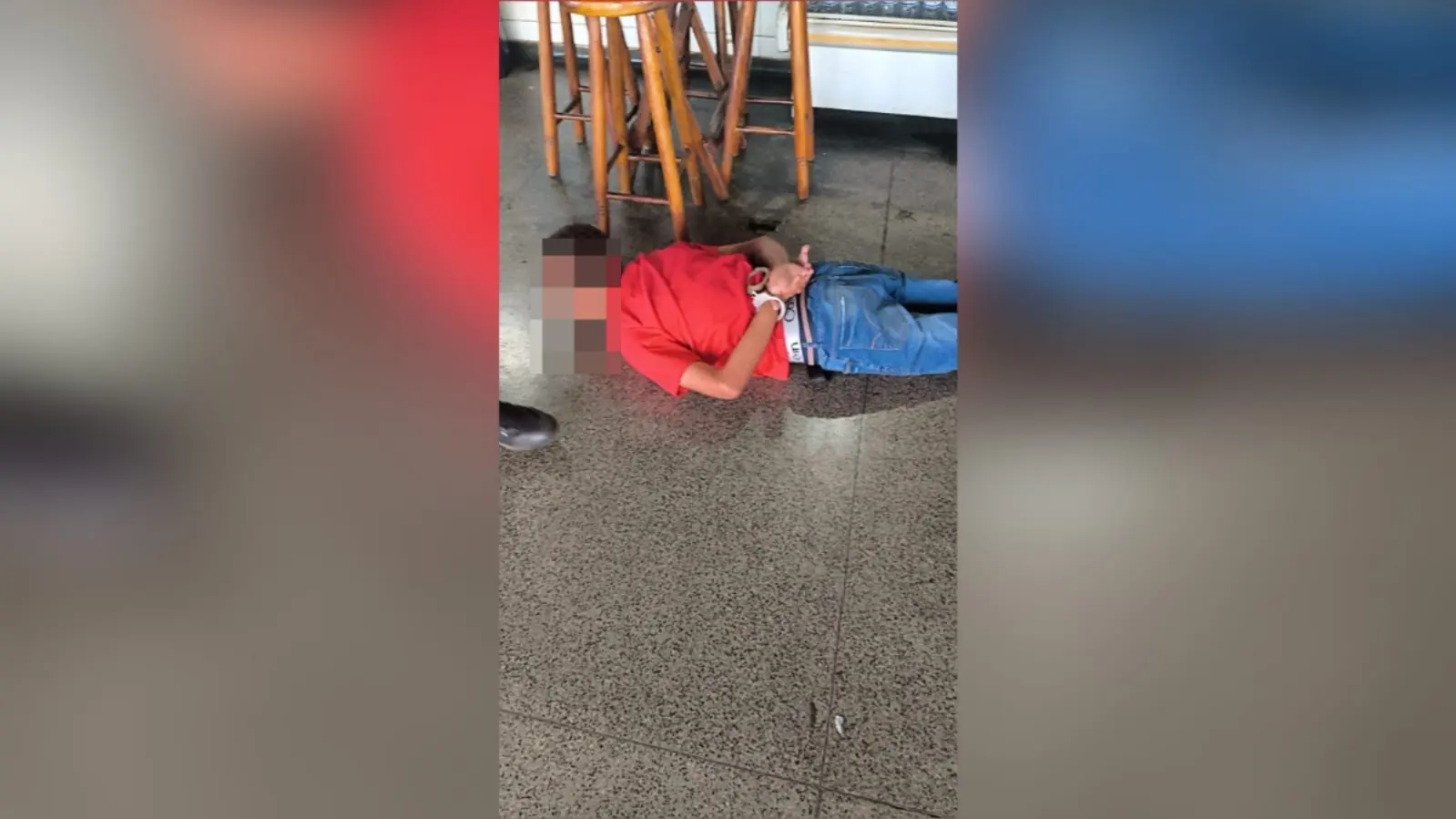 Imagem do homem preso