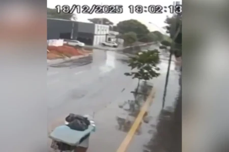 Imagem de câmeras de segurança (Foto: Reprodução)