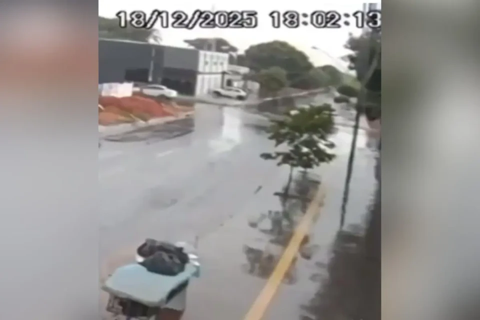 Imagem de câmeras de segurança (Foto: Reprodução)