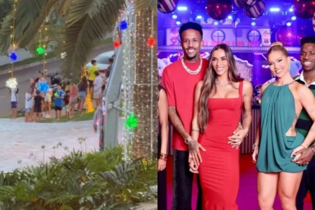 Vini Jr. vira atração em condomínio de Goiânia