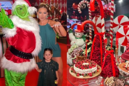 Virginia faz festa de Natal de luxo em Goiânia;