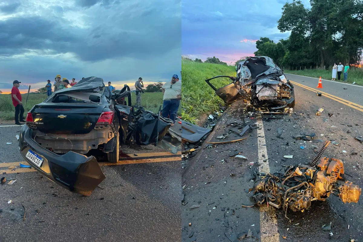 Imagem do local do acidente