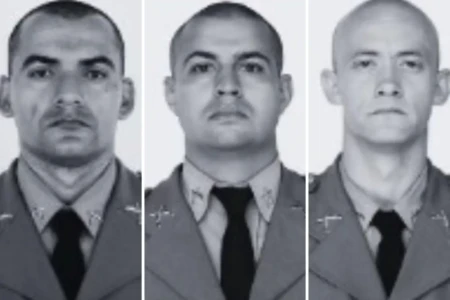 Soldados da PM João Paulo Marim, Robson Luiz Fortuna e Renato Silva Duarte (Fotos: PM-GO)