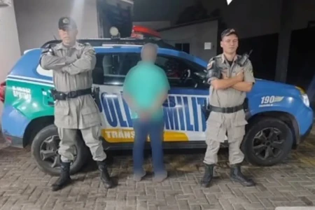 Imagem do homem preso