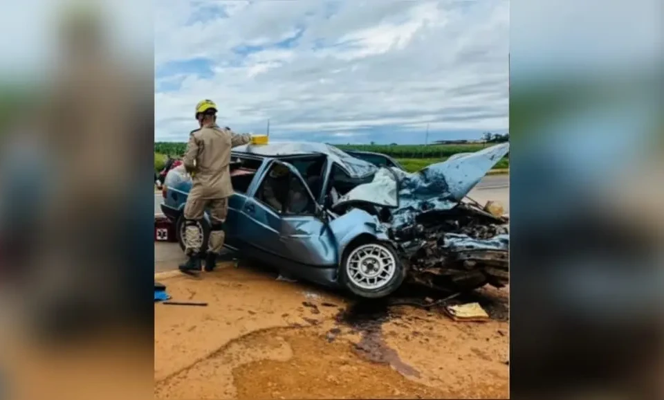 Imagem no local do acidente