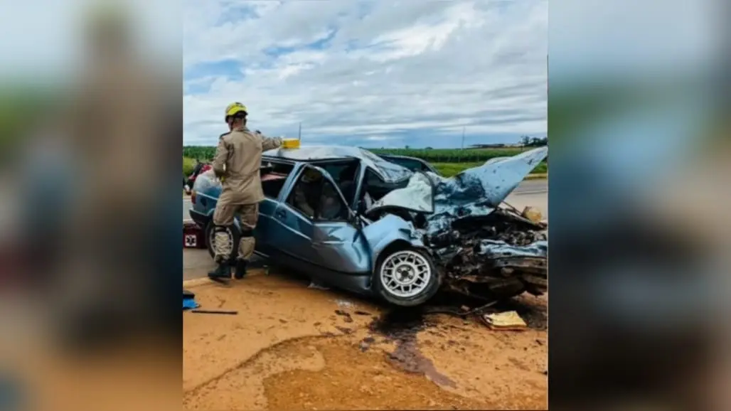 Imagem no local do acidente