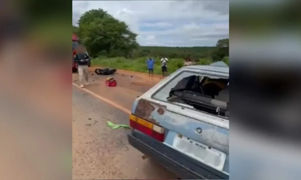 Imagem no local do acidente