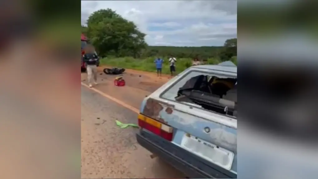 Imagem no local do acidente